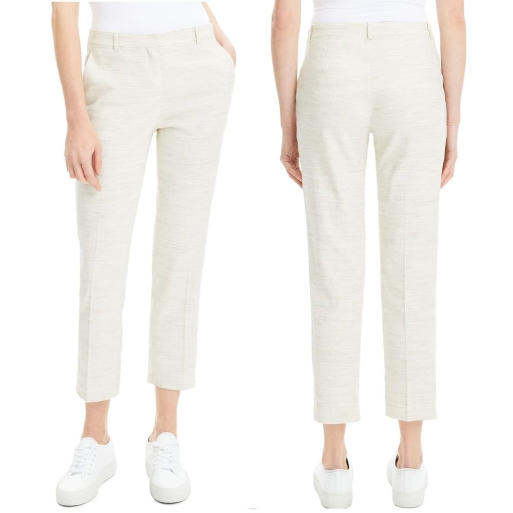 Theory Sharkskin Crunch Tailored Ankle Trousers